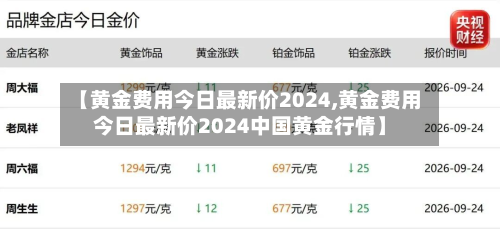 【黄金费用今日最新价2024,黄金费用今日最新价2024中国黄金行情】-第2张图片