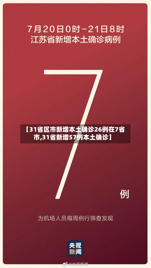 【31省区市新增本土确诊26例在7省市,31省新增57例本土确诊】-第2张图片