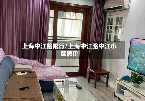 上海中江路限行/上海中江路中江小区房价-第2张图片