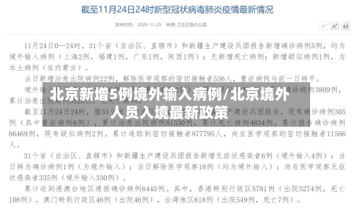 北京新增5例境外输入病例/北京境外人员入境最新政策