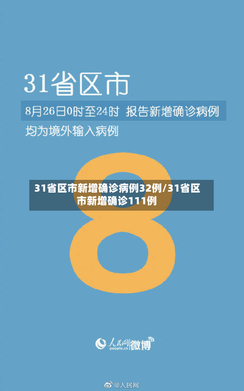 31省区市新增确诊病例32例/31省区市新增确诊111例