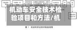 机动车安全技术检验项目和方法/机动车安全技术检验项目和方法是什么