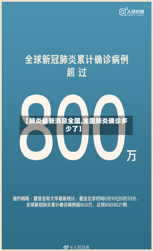 【肺炎最新消息全国,全国肺炎确诊多少了】