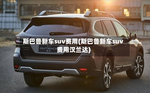 斯巴鲁新车suv费用(斯巴鲁新车suv费用汉兰达)-第2张图片