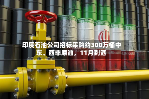 印度石油公司招标采购约300万桶中东、西非原油，11月到港-第2张图片