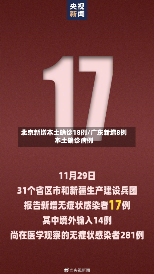 北京新增本土确诊18例/广东新增8例本土确诊病例