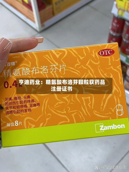 亨迪药业：精氨酸布洛芬颗粒获药品注册证书-第2张图片