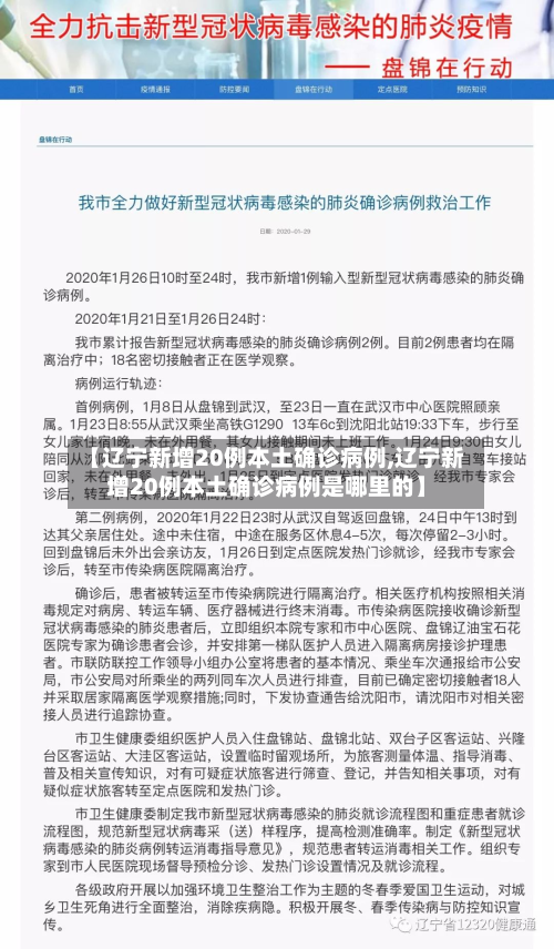 【辽宁新增20例本土确诊病例,辽宁新增20例本土确诊病例是哪里的】-第2张图片