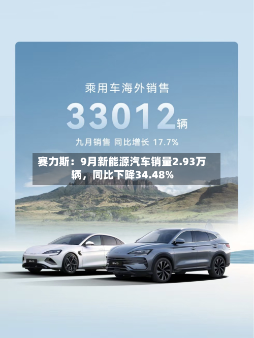 赛力斯：9月新能源汽车销量2.93万辆，同比下降34.48%-第2张图片
