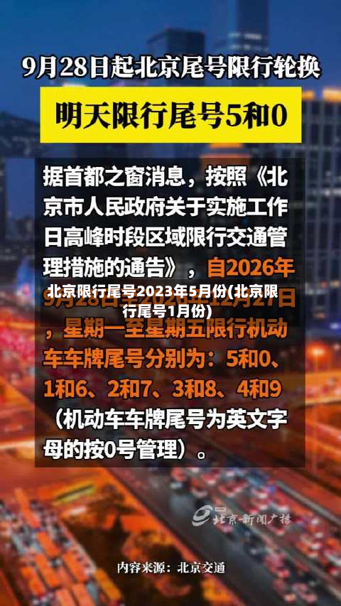 北京限行尾号2023年5月份(北京限行尾号1月份)-第3张图片