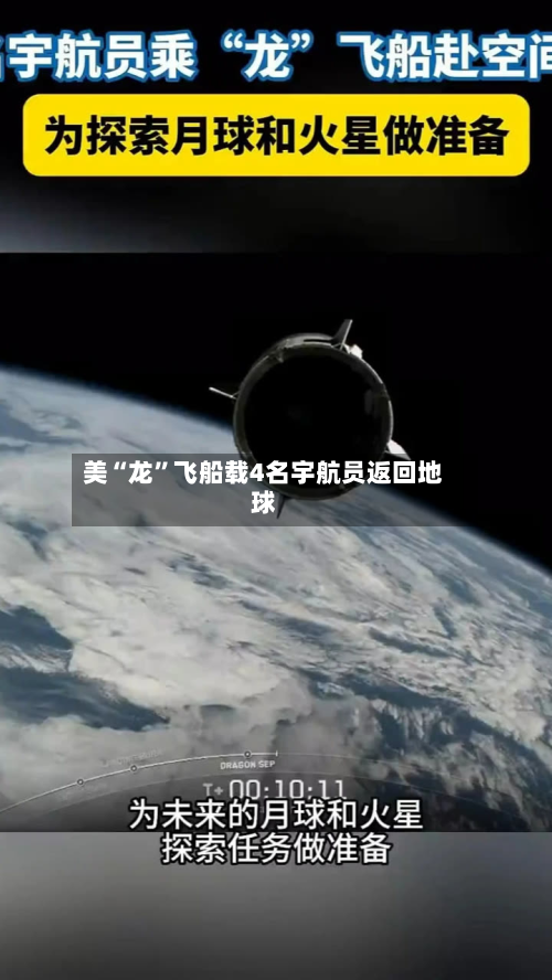 美“龙”飞船载4名宇航员返回地球-第3张图片