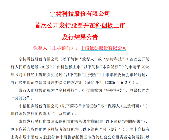 宇树科技遭弃购8734股！中一签盈利或超20万元
