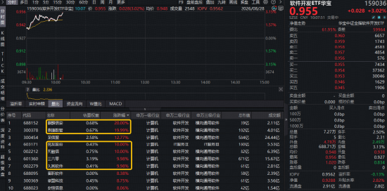 OpenAI智能体入侵系统？网络安全概念爆发，麒麟信安20CM涨停！软件开发ETF华宝（159036）标的指数涨超3%