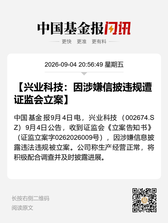 002674	，被证监会立案调查