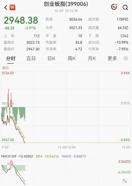 大面积跳水！“光”大跌，千亿市值股重挫